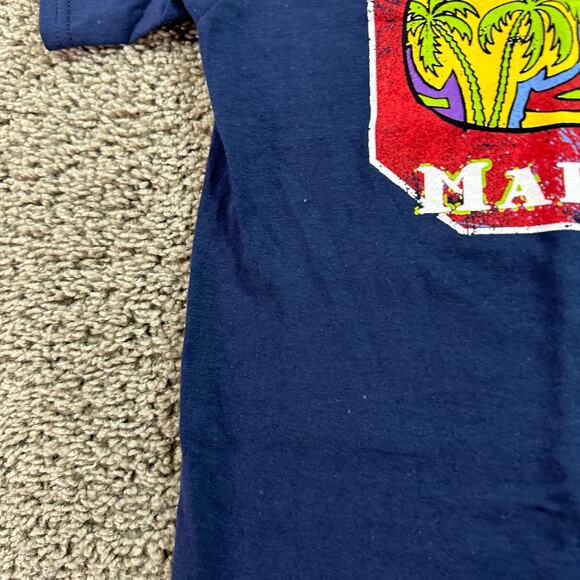 Margaritaville Shirt Mens Medium Blue What The Flip Phlock Trippy Parrot * - Picture 7 of 11